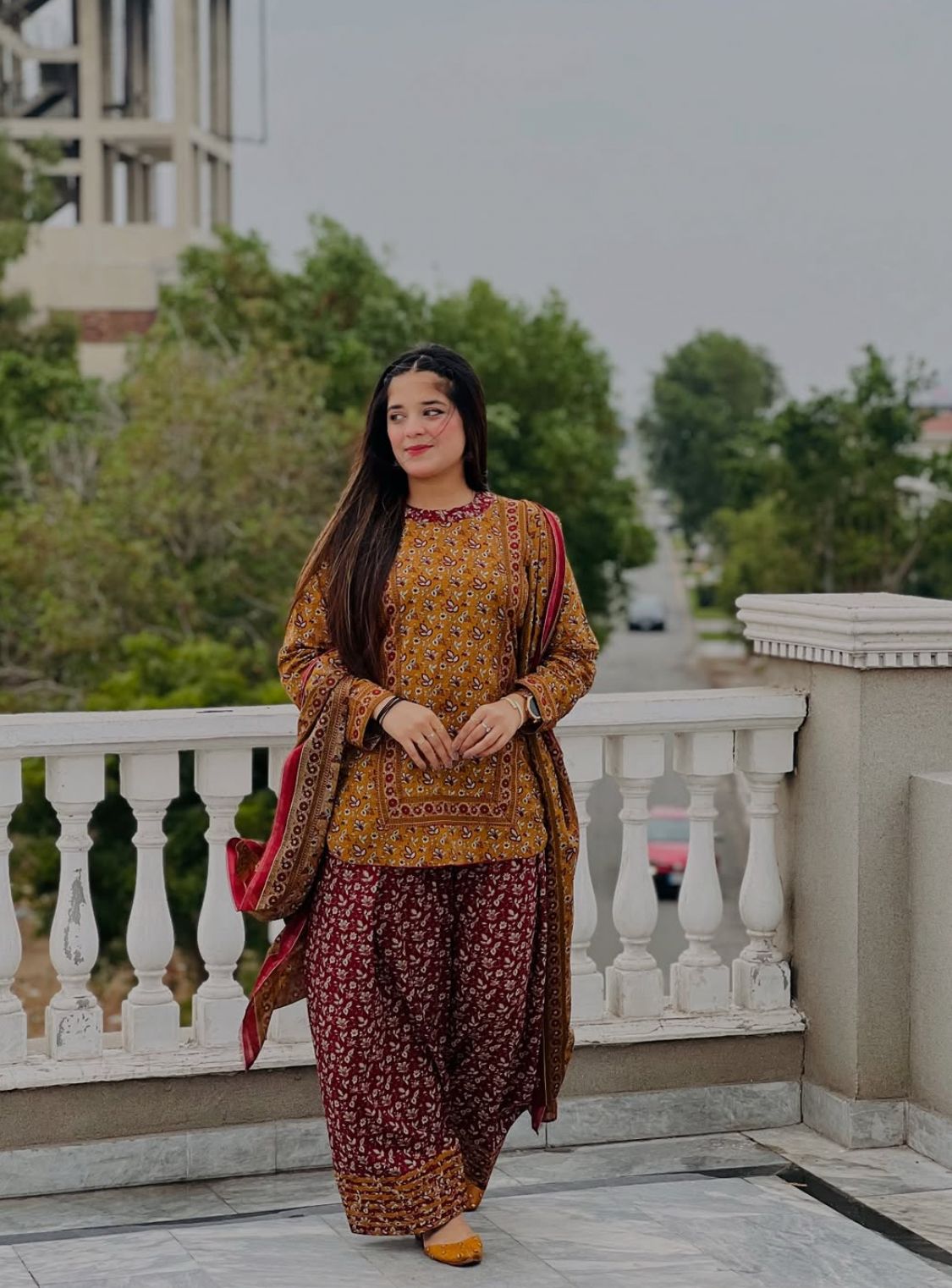 DIGITAL rang ja 3PC SUIT WITH FARSI SALWAR