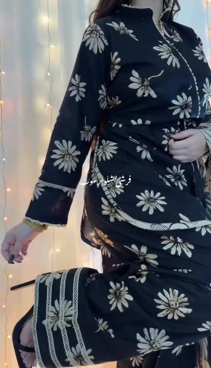BLACK ELEGANT (FARSHI SHALWAR) 3PC STITCHED