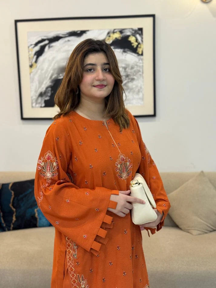 MISHELL FARSHI SHALWAR STITCHED FOR GIRLS