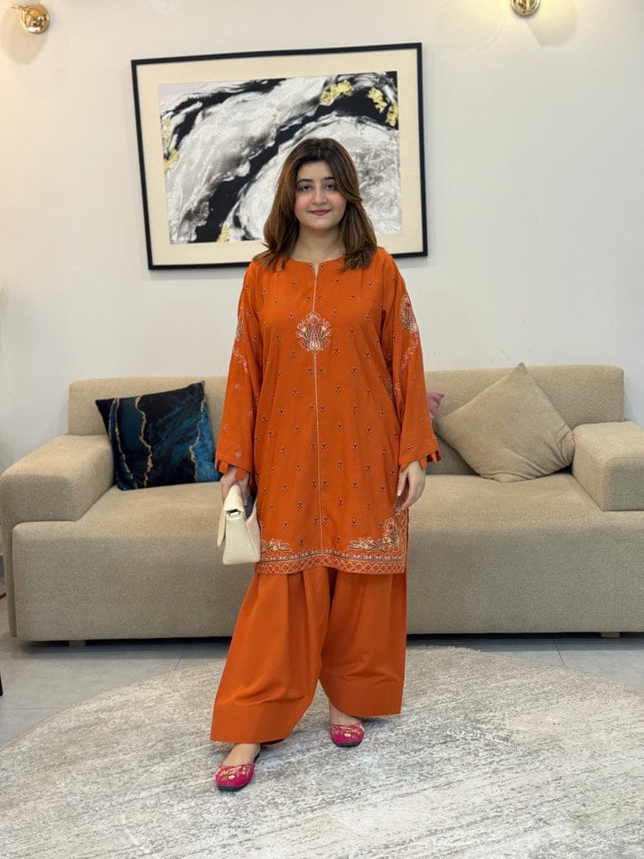 MISHELL FARSHI SHALWAR STITCHED FOR GIRLS