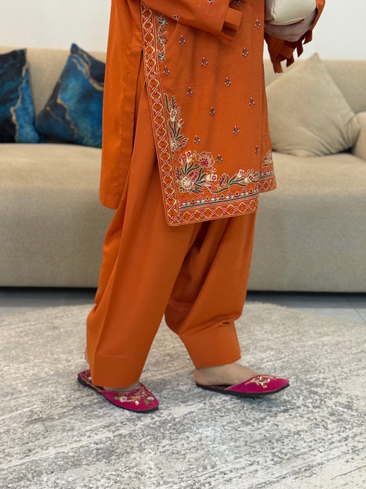 MISHELL FARSHI SHALWAR STITCHED FOR GIRLS