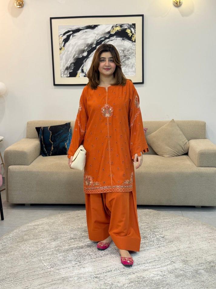 MISHELL FARSHI SHALWAR STITCHED FOR GIRLS