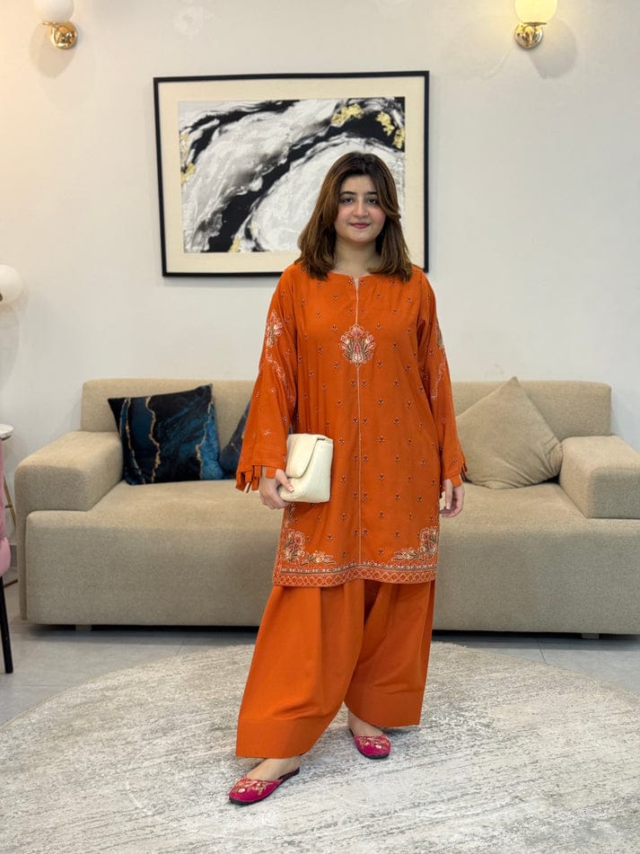 MISHELL FARSHI SHALWAR STITCHED FOR GIRLS