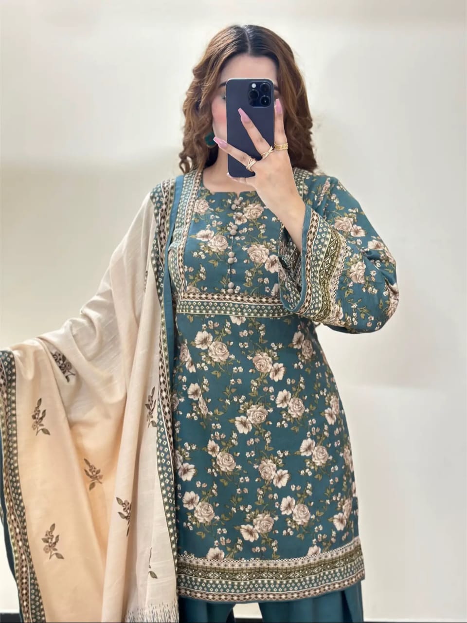 HIRA 3PC SUIT (FARSHI SHALWAR) STITCHED FOR GIRLS